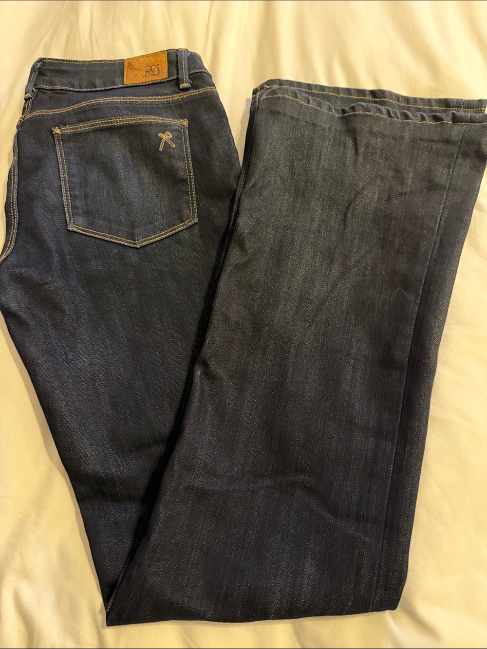 Raven Denim Women's Straight Jeans in Dark Blue
